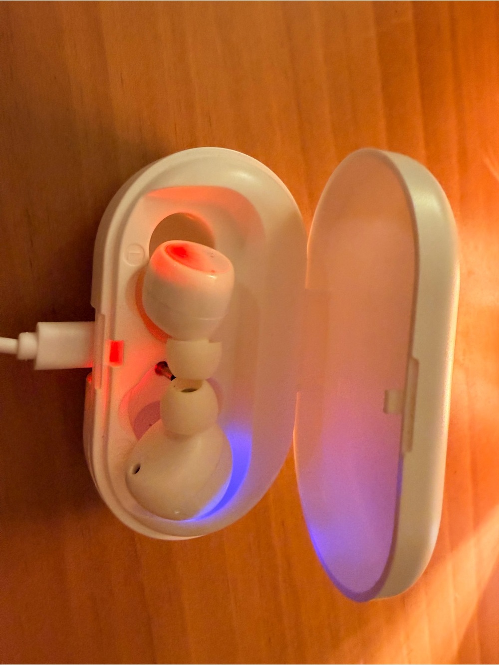 White True Wireless Earbuds with Charging Case